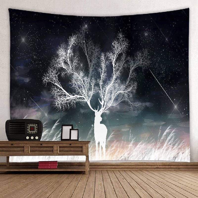 Tapestry Bedroom Nordic Ins Mandala Hanging Wall Cloth Kain latar 