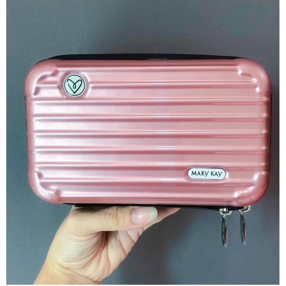 rose gold mini suitcase