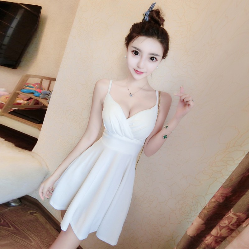 low cut jumper dress