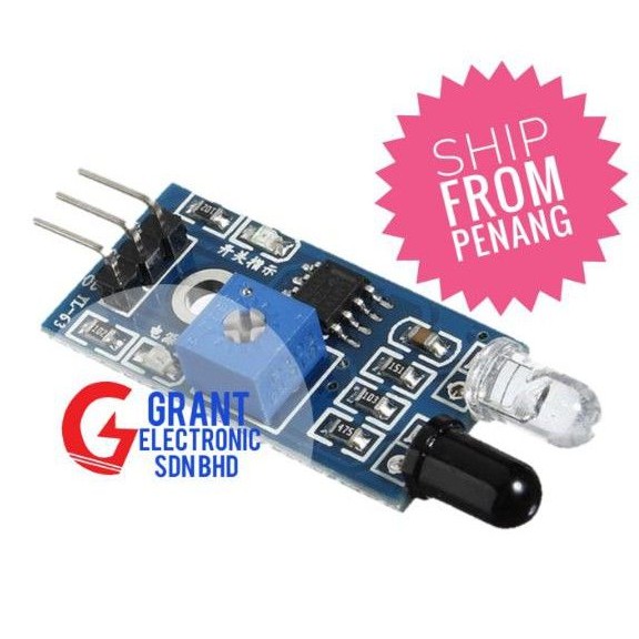 Infrared Sensor Module IR Tracking Module Line Follower Robot Arduino ...