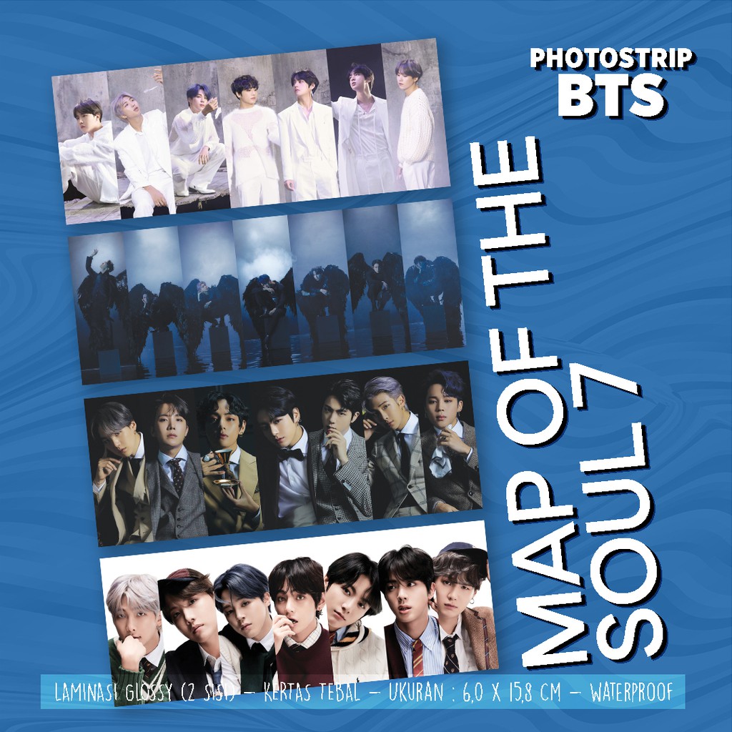 Photostrip BTS Map of the Soul 7 MOTS - KPOP Taehyung Jimin Jungkook Jin J-Hope Suga RM Merchandise