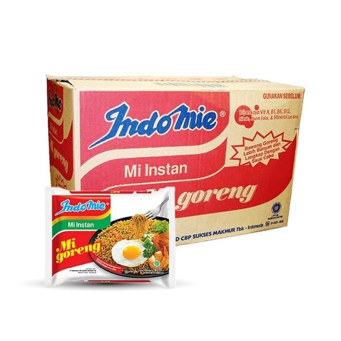 Indomie Fried Noodle 1 Box Carton Contents 40 Pcs Indonesian Instant Noodles Se Shopee Malaysia