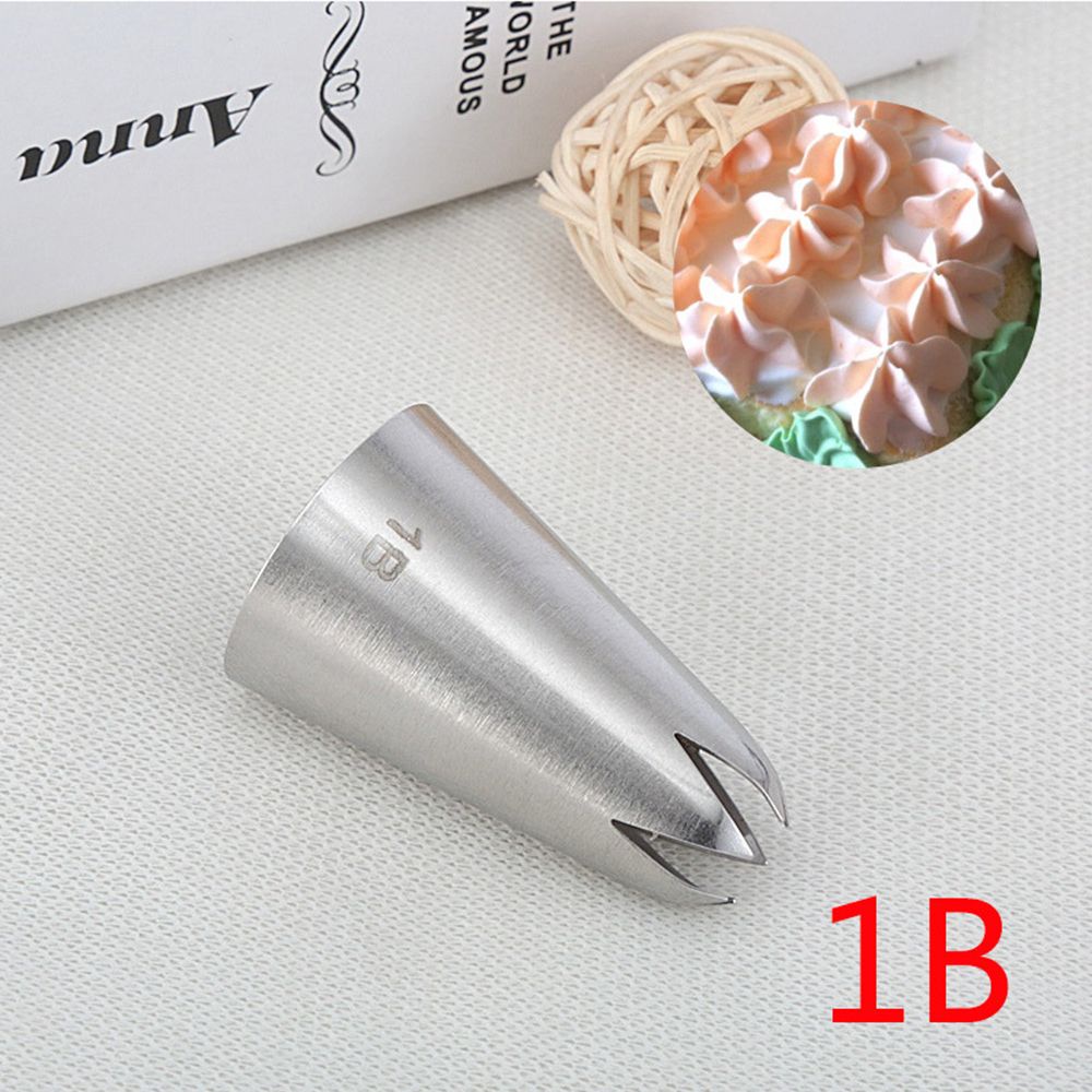 #1B Large Cake Decorating Nozzles Sugarcraft Fondant Piping Pastry Tip Tool Russian Icing Piping Stainless Steel Kitchen Gadgets