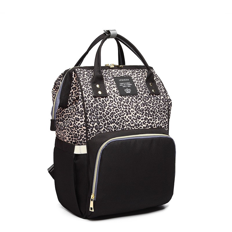 leopard diaper bag backpack