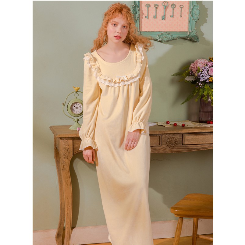 long sleeve full length nightgown
