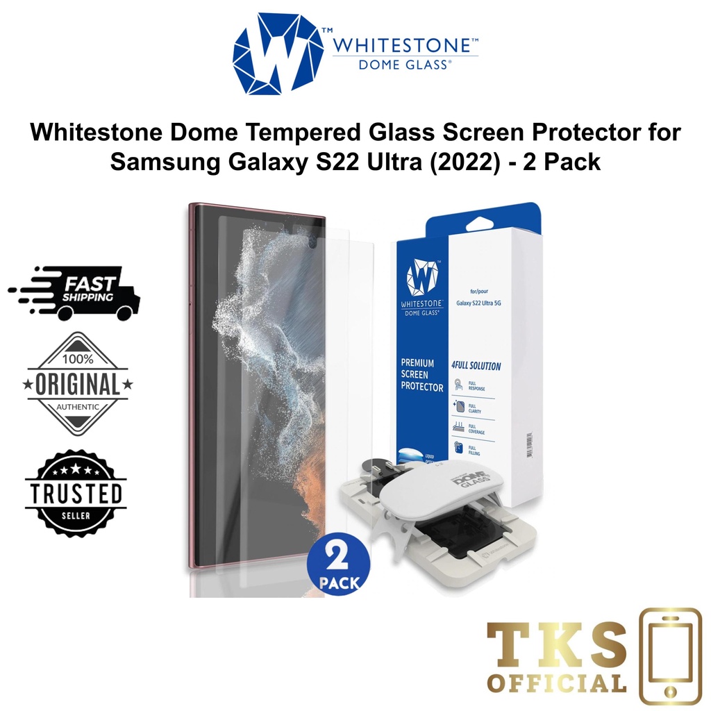 Whitestone Dome Tempered Glass Screen Protector for Samsung Galaxy S22