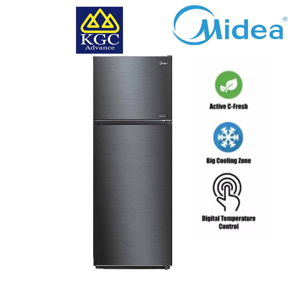 Midea 2 Door Inverter Refrigerator (200L) MDRT268MTB28-MY | Shopee Malaysia