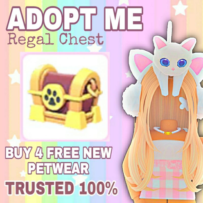 Roblox Adopt Me Petwear Regal Chest Standard Chest Mystery Box Limited