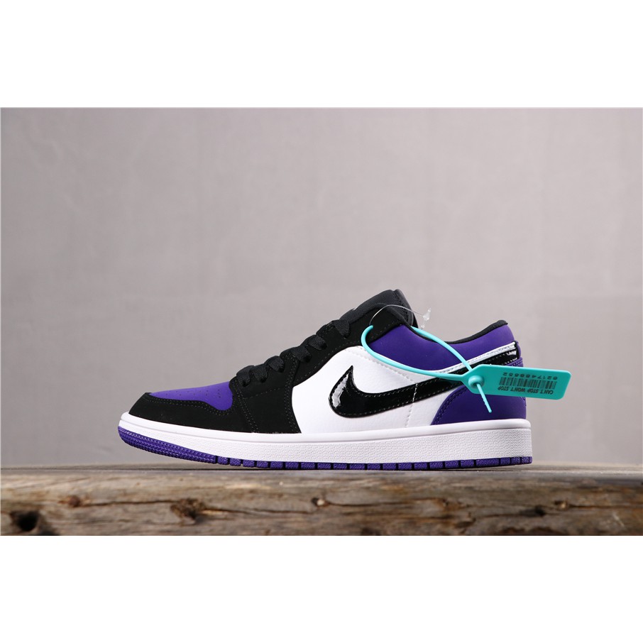 jordan 1 low purple white black