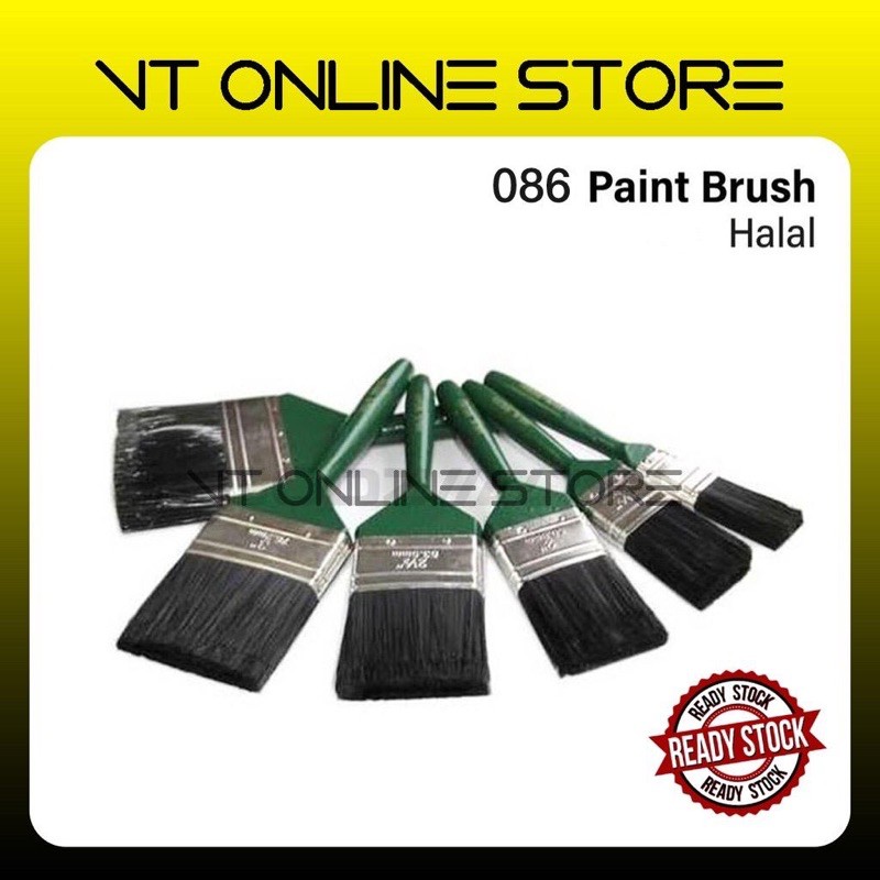 🔥Harga Kilang/𝐖𝐡𝐨𝐥𝐞𝐬𝐚𝐥𝐞🔥086 Nylon Paint Brush ♦️ 680 Berus Cat  Nilon