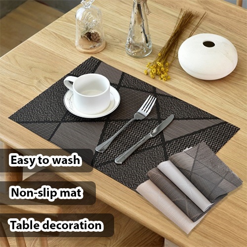 READY STOCK Elegant Teslin Table Easy Wash Non-Slip Beautiful ...