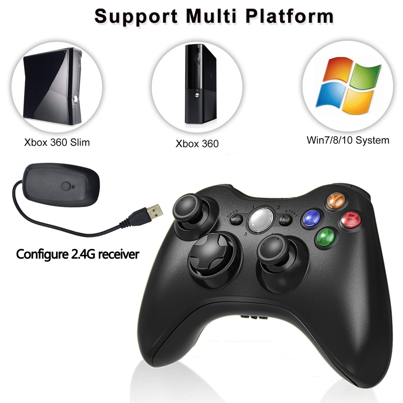 2.4G Wireless Gamepad For Xbox 360 Console Controller Receiver Controle