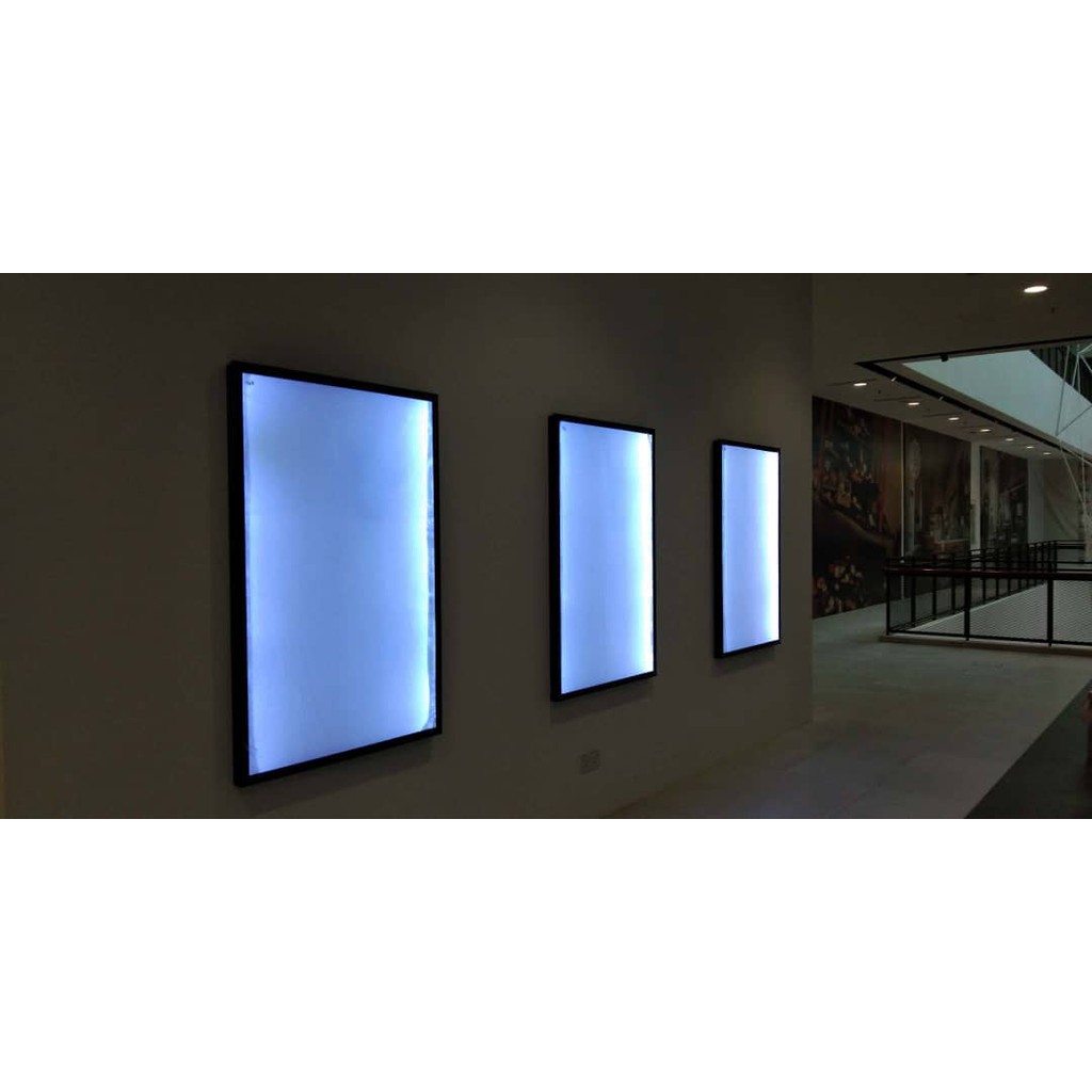 LED Slim Light box Aluminium frame box BLACK FRAME (80cm x 45cm