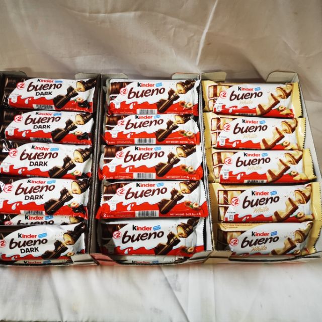 KINDER BUENO DARK/CHOCOLATE/WHITE (T.2X30PCS) Shopee Malaysia