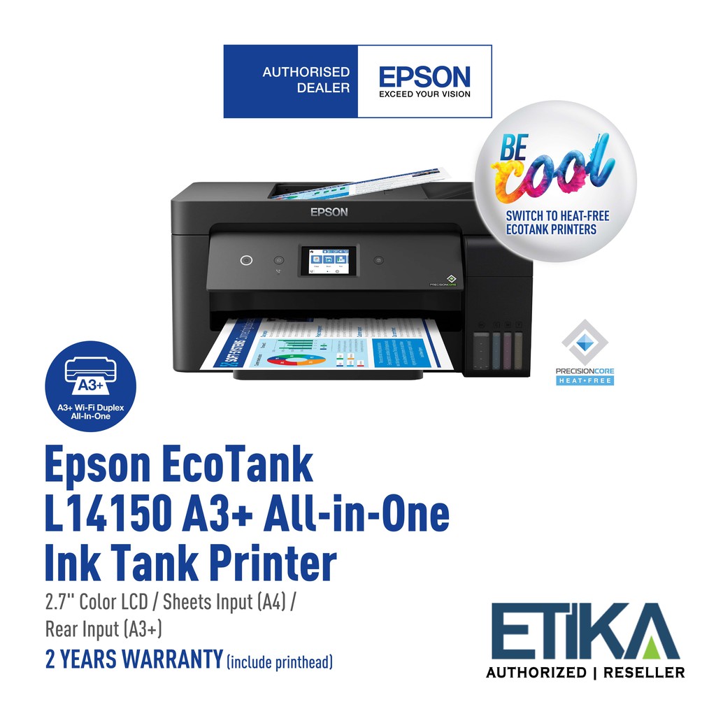 Epson EcoTank L14150 A3+ Wireless Duplex Wide AllInOne Ink Tank