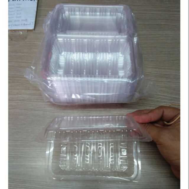 Bekas plastik kuih transparent 15x10cm 1H | Shopee Malaysia