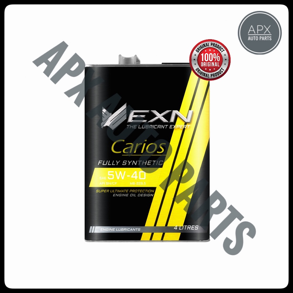 Engine Oil EXN Carios SAE 5W40 — Fully Synthetic 4 Litter 100 Original