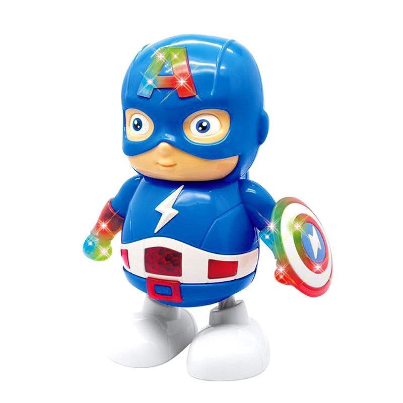 Captain America Dancing Robot Music And Light Shopee Malaysia