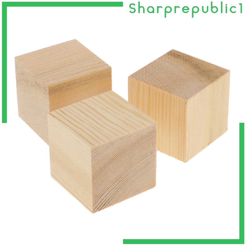 unfinished wood blocks