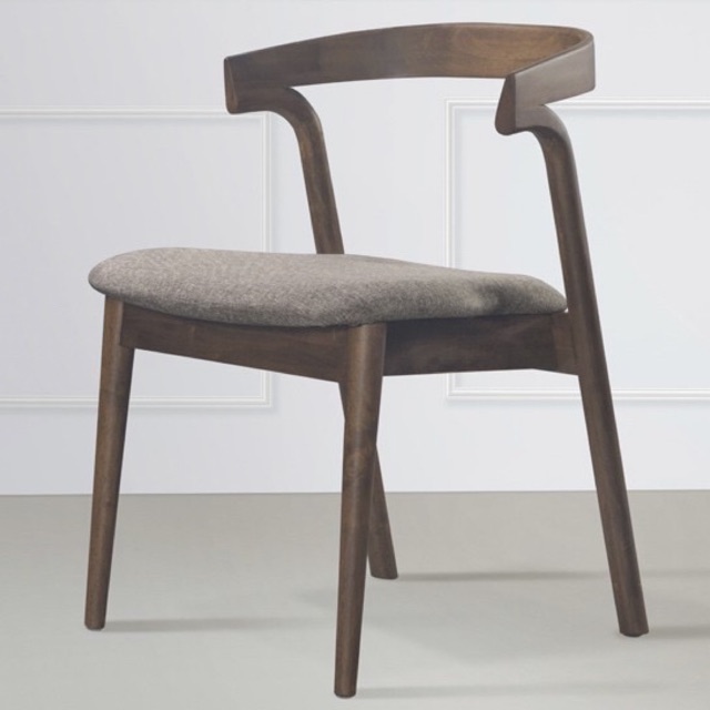 Solid Rubber Wood Modern KARI Dining Chairs (2 units bundle) Shopee