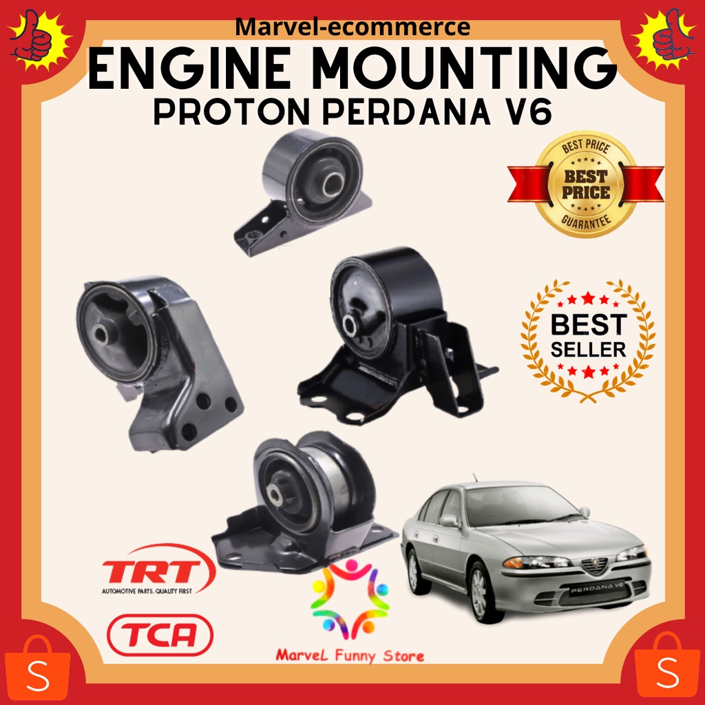 PROTON PERDANA V6 6A12 ENGINE MOUNTING KIT 100 ORIGINAL TCA / TRT