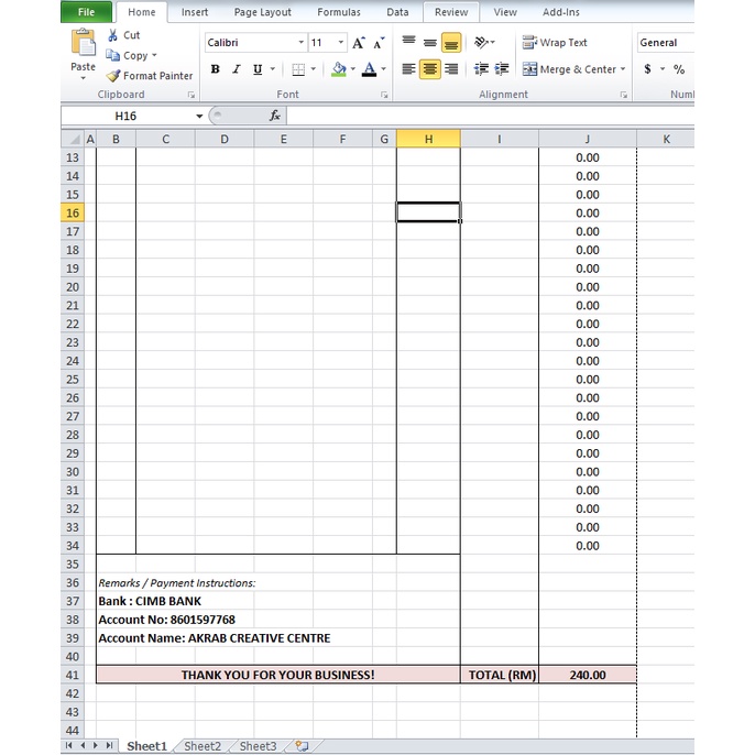 Buy Sebut Harga Quotation Auto Calculate In Excel SeeTracker Malaysia