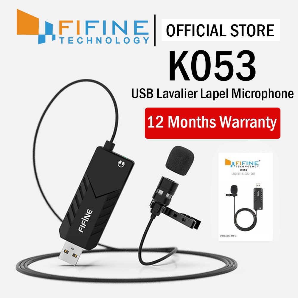 fifine lapel microphone usb