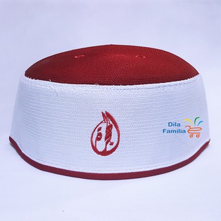Kopiah Logo Haji Warna Putih Hitam Merah Biru Hijau Murah Kopiah Logo Haji Warna Putih Hitam Merah Biru Hijau Murah