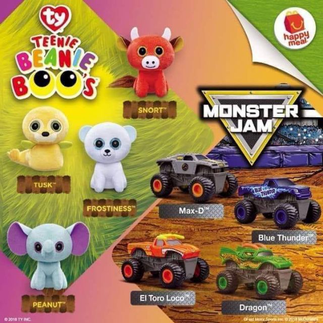 mcdonald's monster truck toys 2019