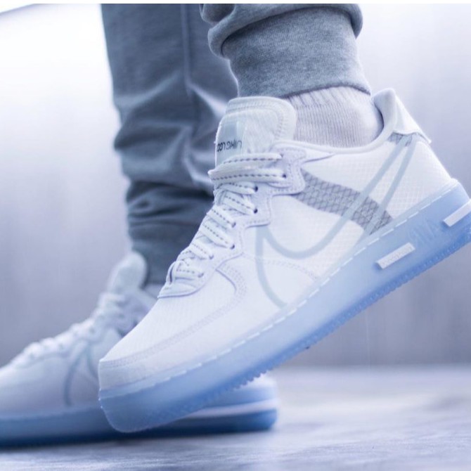 air force 1 react ice blue