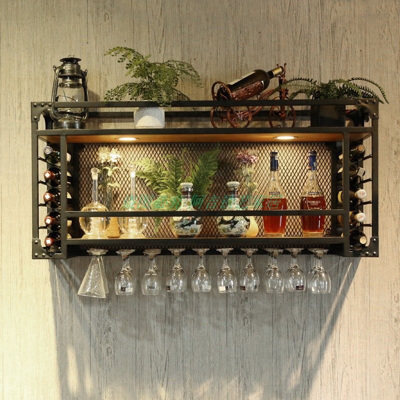Wall Mounted Wine Rack Wine Glass Rack Creative Wall Wine Cabinet
