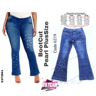 plus size pearl jeans