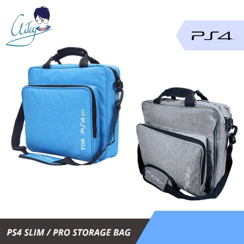 Cny Promo Ps4 Fat Ps4 Slim Ps4 Pro Carry Storage Bag Blue Grey Black Shopee Malaysia