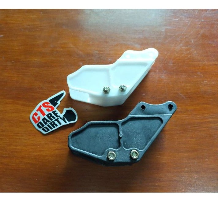 Kawasaki KLX DT 150 Black and White Plastic Chain Tensioner for