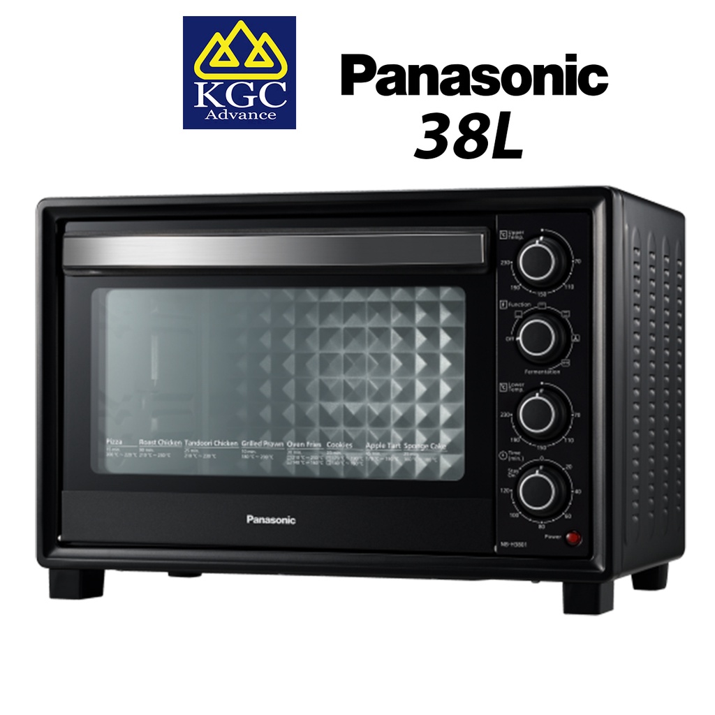 Panasonic (38L) Compact Electric Oven NB-H3801KSK (Double Heater Grill & Convection)