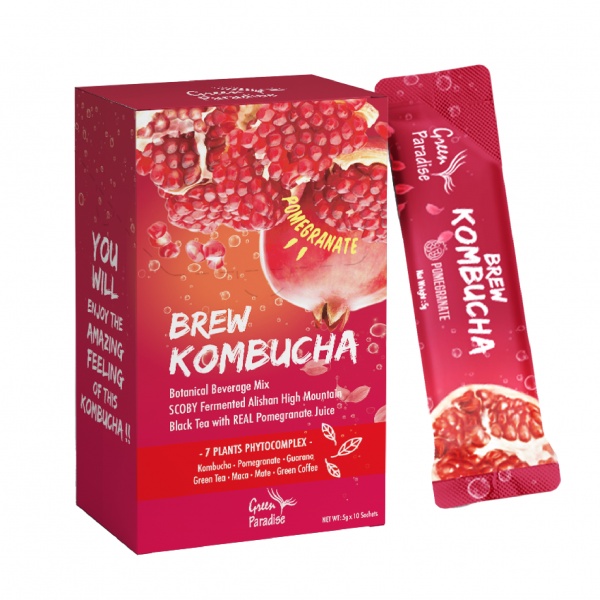 Green Paradise Kombucha Pomegranate & Grapefruit 5g X 10s Shopee Malaysia