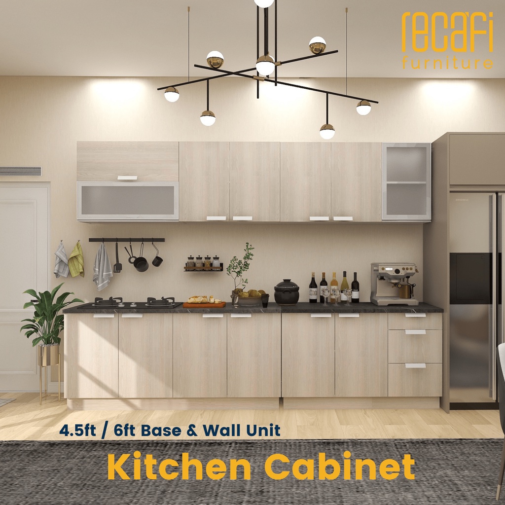 Recafi Furniture 6FT Base Unit Modern Melamine Kitchen