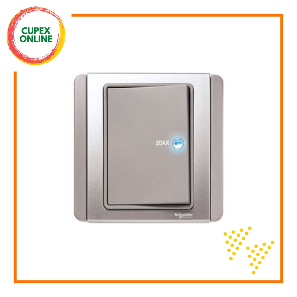 Schneider Electric Neo 20A 1 Gang Double Pole Horizontal Switch with
