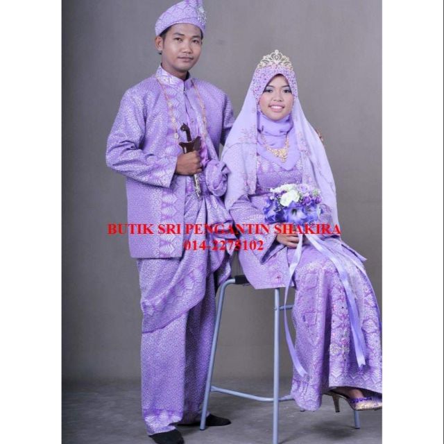 Baju pengantin lelaki dan perempuan