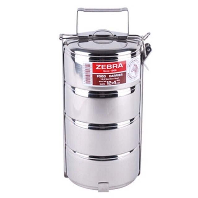 Zebra 12cm / 14cm / 16cm x 4 Tier Food Carrier Shopee Malaysia