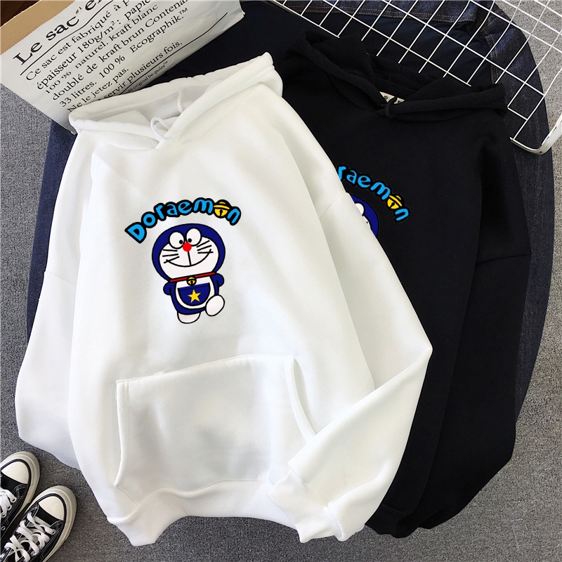 Women's Doraemon Jacket Outerwear Korean Loose Longsleeved Jacket