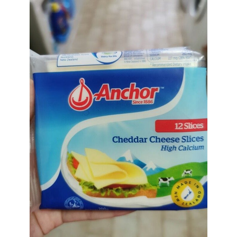 Delivery Kl Sebahagian Selangor Sahaja Anchor Cheddar Cheese Slices 12 Slices 200g Halal Shopee Malaysia