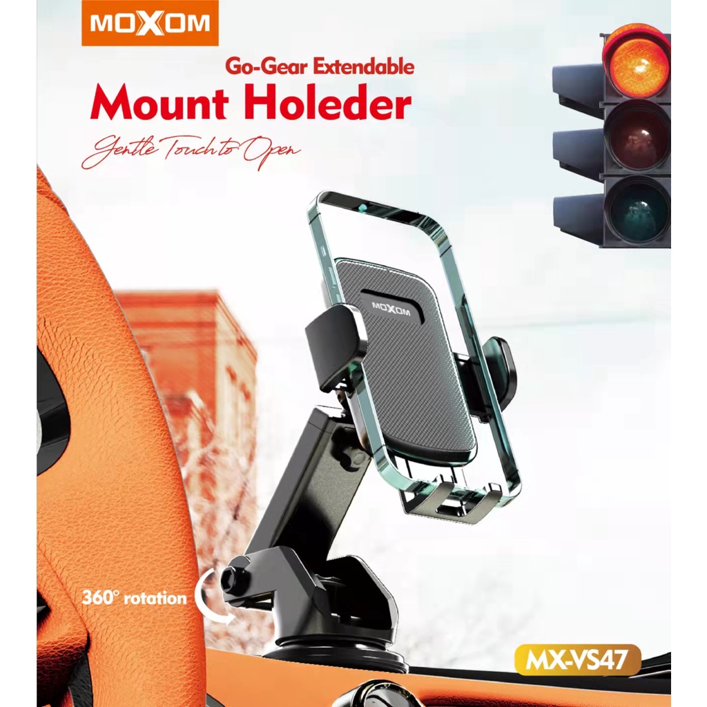 MOXOM MXVS47 GOGear Extendable Car Mount Holder 360 Rotating Car