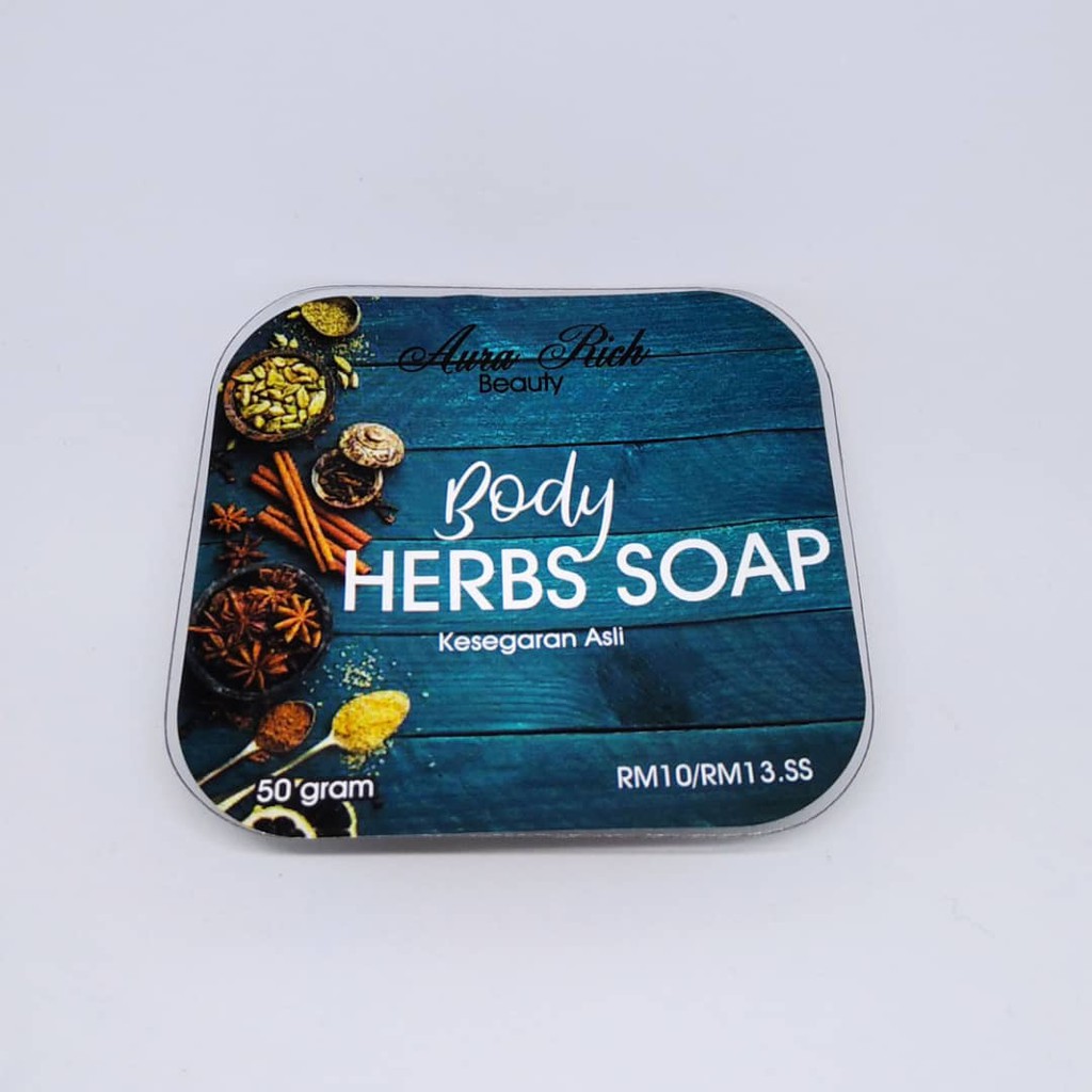 aura rich body herbs soap