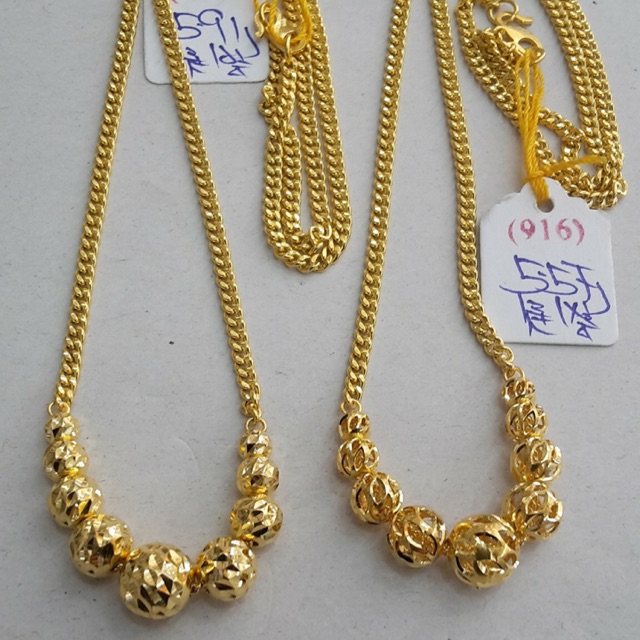 Rantai emas 916 | Shopee Malaysia