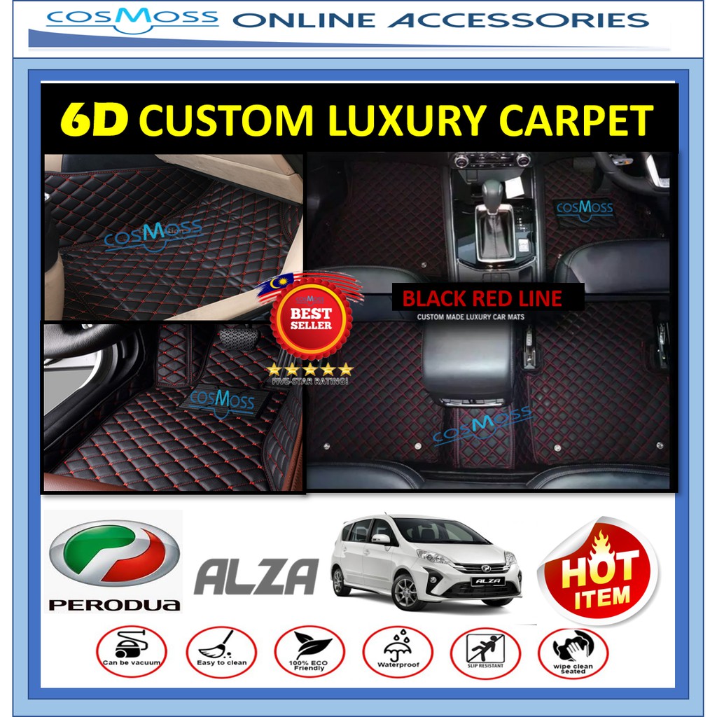 (MADE IN MALAYSIA) PERODUA ALZA (3 ROW) 2009 2021 LEATHER LUXURY