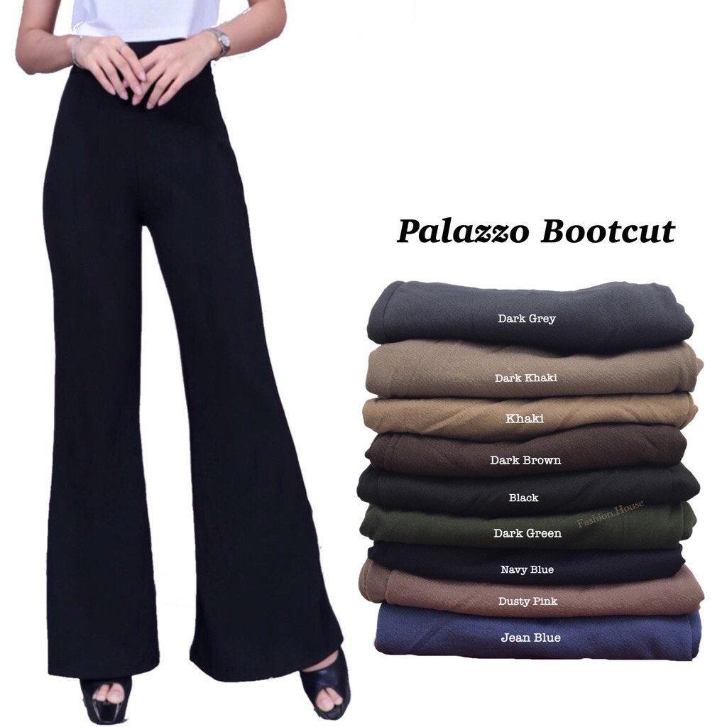 Pant Palazzo Bootcut / Seluar Bootcut - P622 | Shopee Malaysia