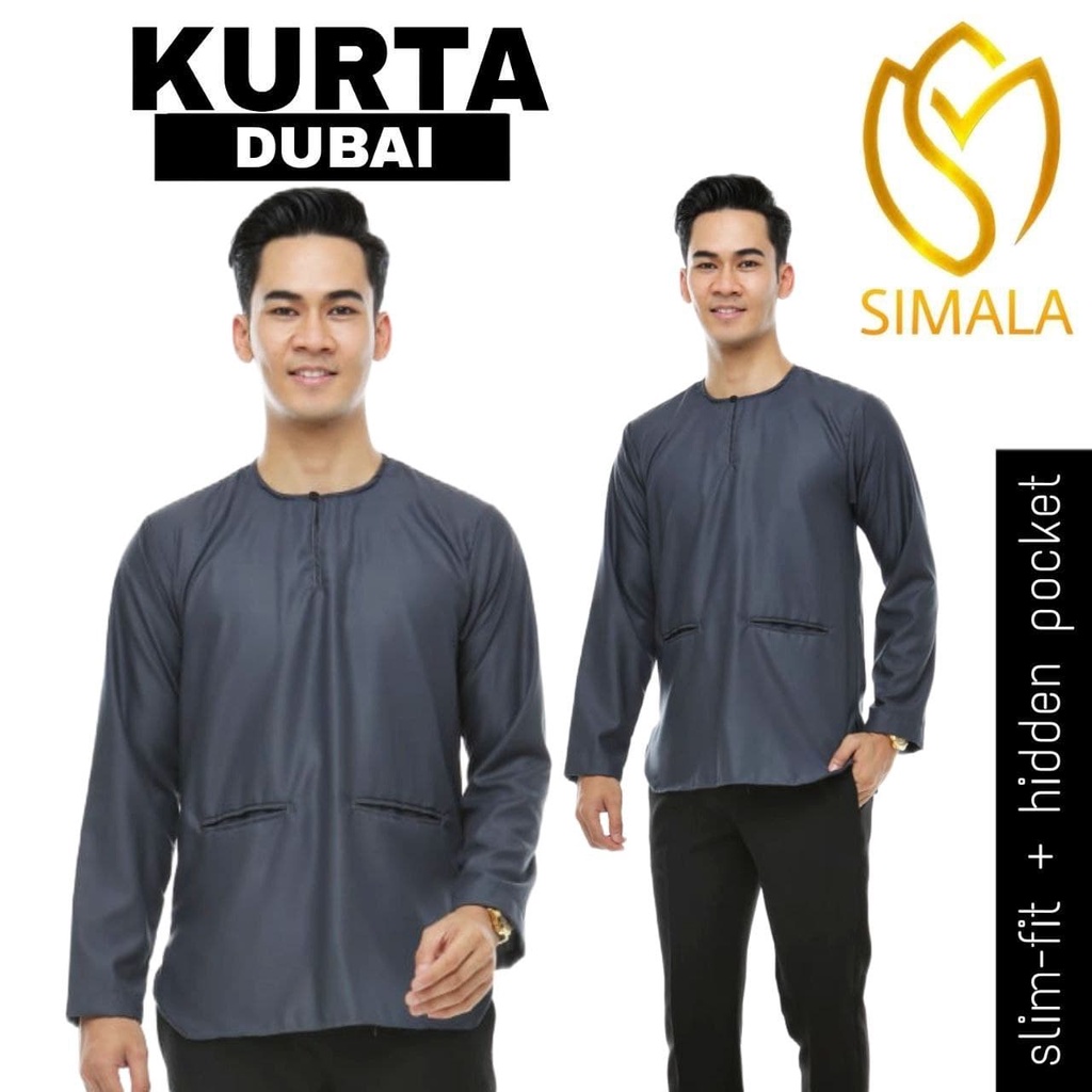 (RAYA2023) KURTA DUBAI KURTA SLIMFIT BERPOKETKURTA READY TO SHIP Shopee Malaysia