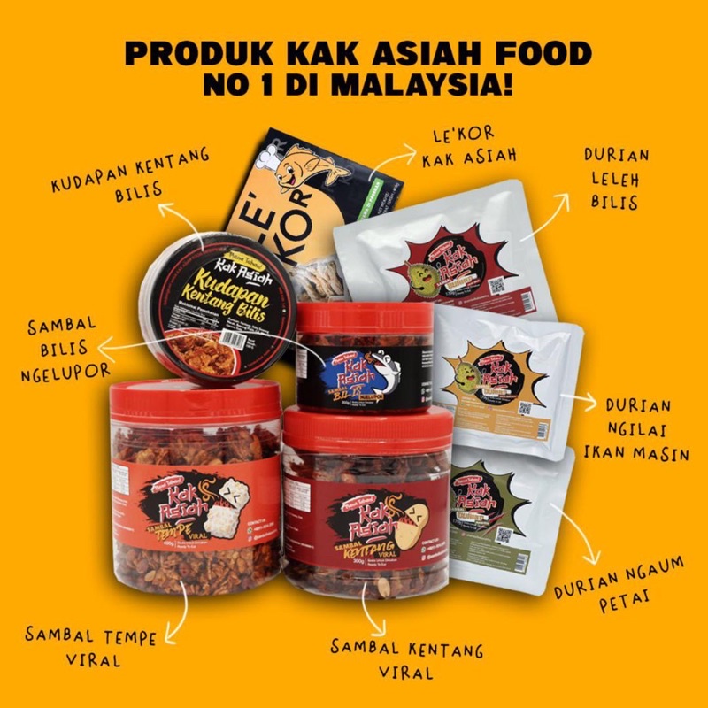 Buy Ready Stock Sambal Kak Asiah Tempe Viral Kentang Viral Bilis Ngelupor Kudapan Kentang Bilis Seetracker Malaysia