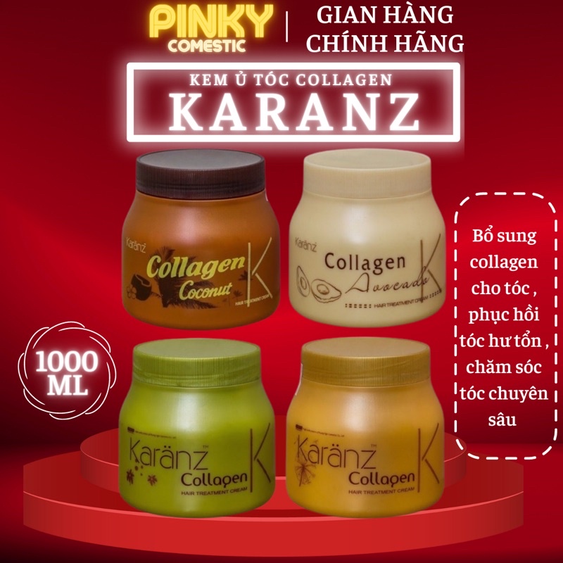 Karanz Collagen Hair Treatment Cream 1000ml helps to restore and